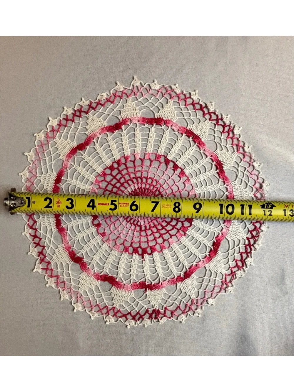 Set of 2 Vintage Crocheted Doilies, 12